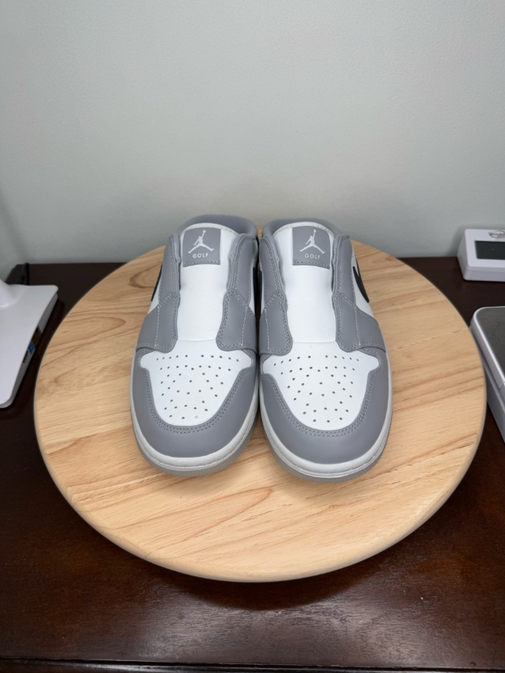 Nike Air Jordan Mule Golf Shoes Slip On Wolf Grey FJ1214-004 Men's Size 8 NEW - Picture 3 of 7